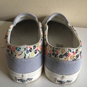 asher stripe floral vans